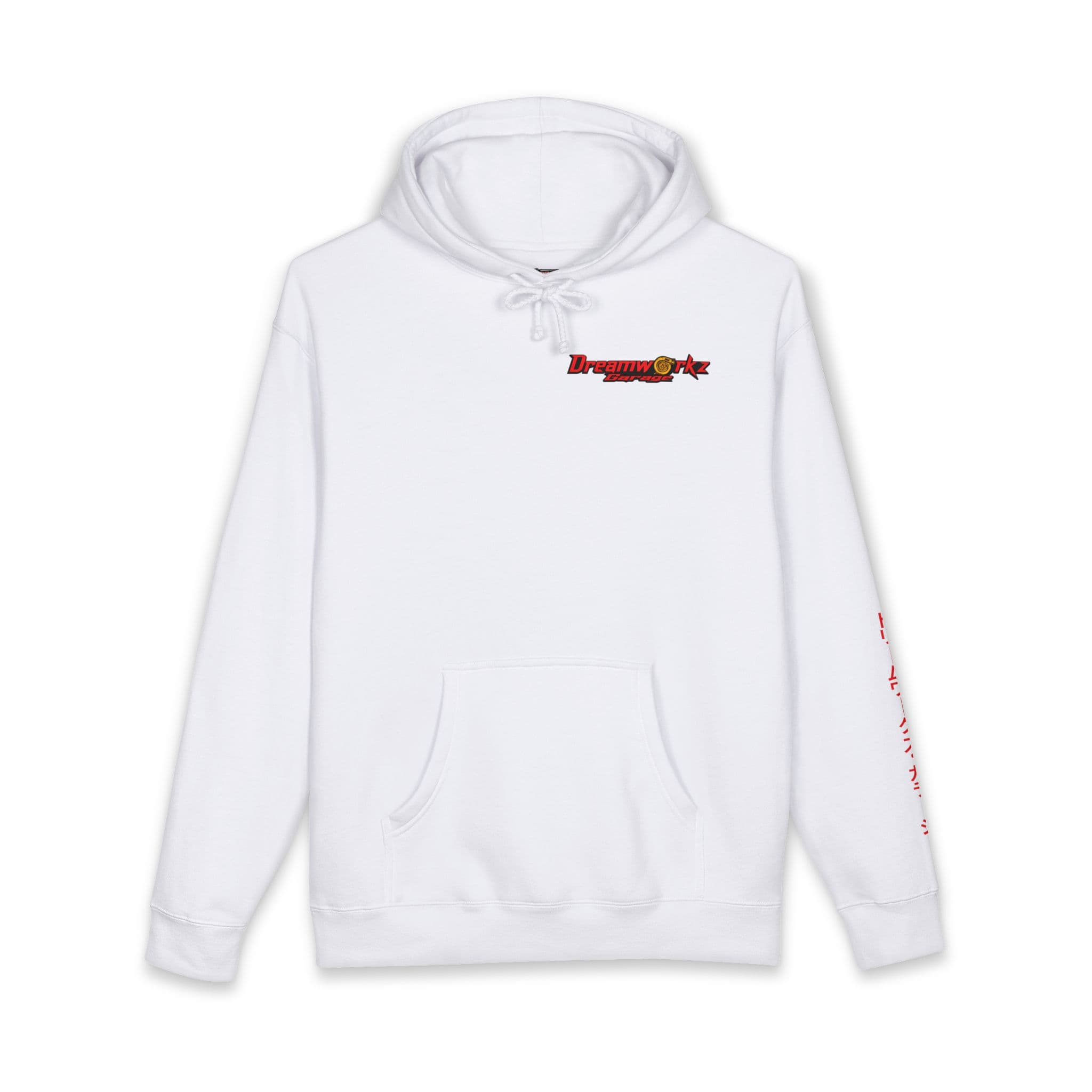 Dreamworkz Garage Dragon Heavyweight Hoodie in White alternate view